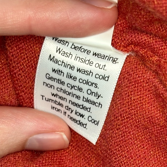 Croft & Barrow Orange Pullover Sweater EUC - Picture 6 of 6